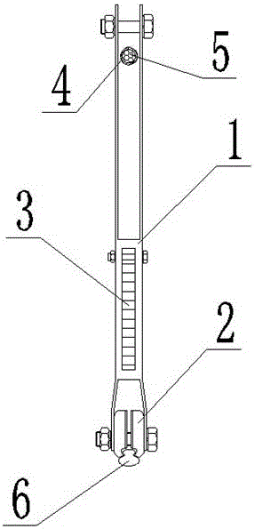 Electrified railway contact line counter weight device