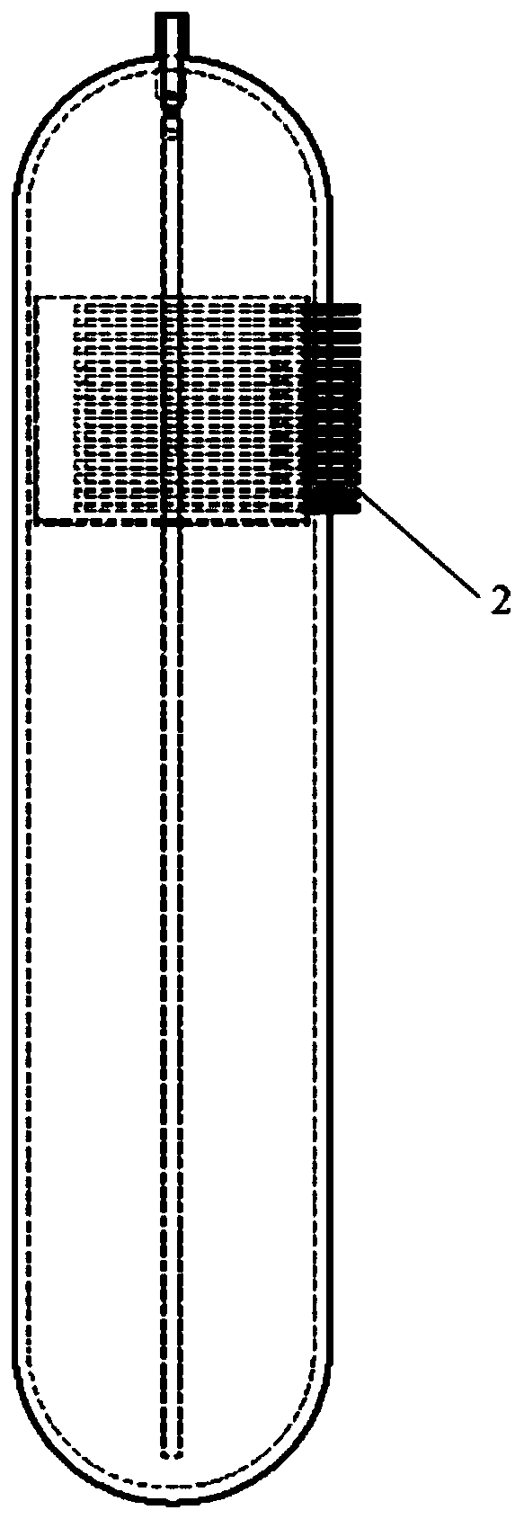 Voltage stabilizer structure with system connecting pipe and electric heating element centrally arranged on upper portion and application thereof