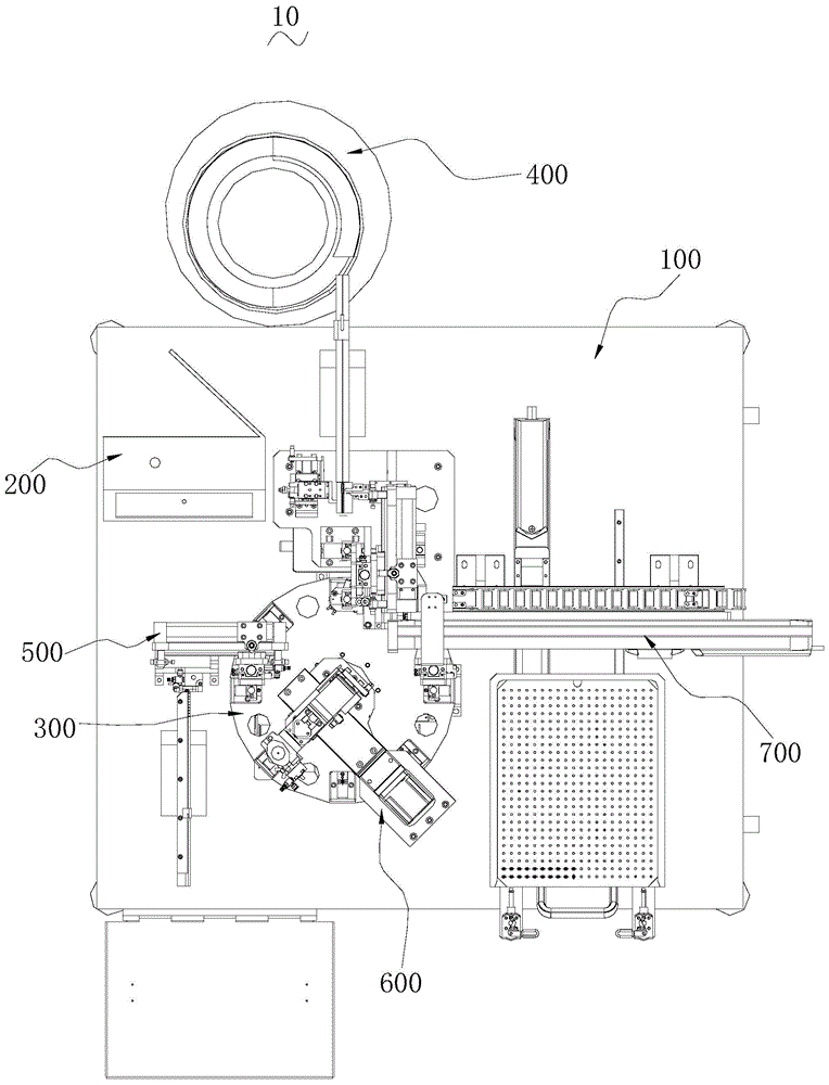 Cutting device for manufacturing of LED (light emitting diode) kits and LED kit automatic assembly machine