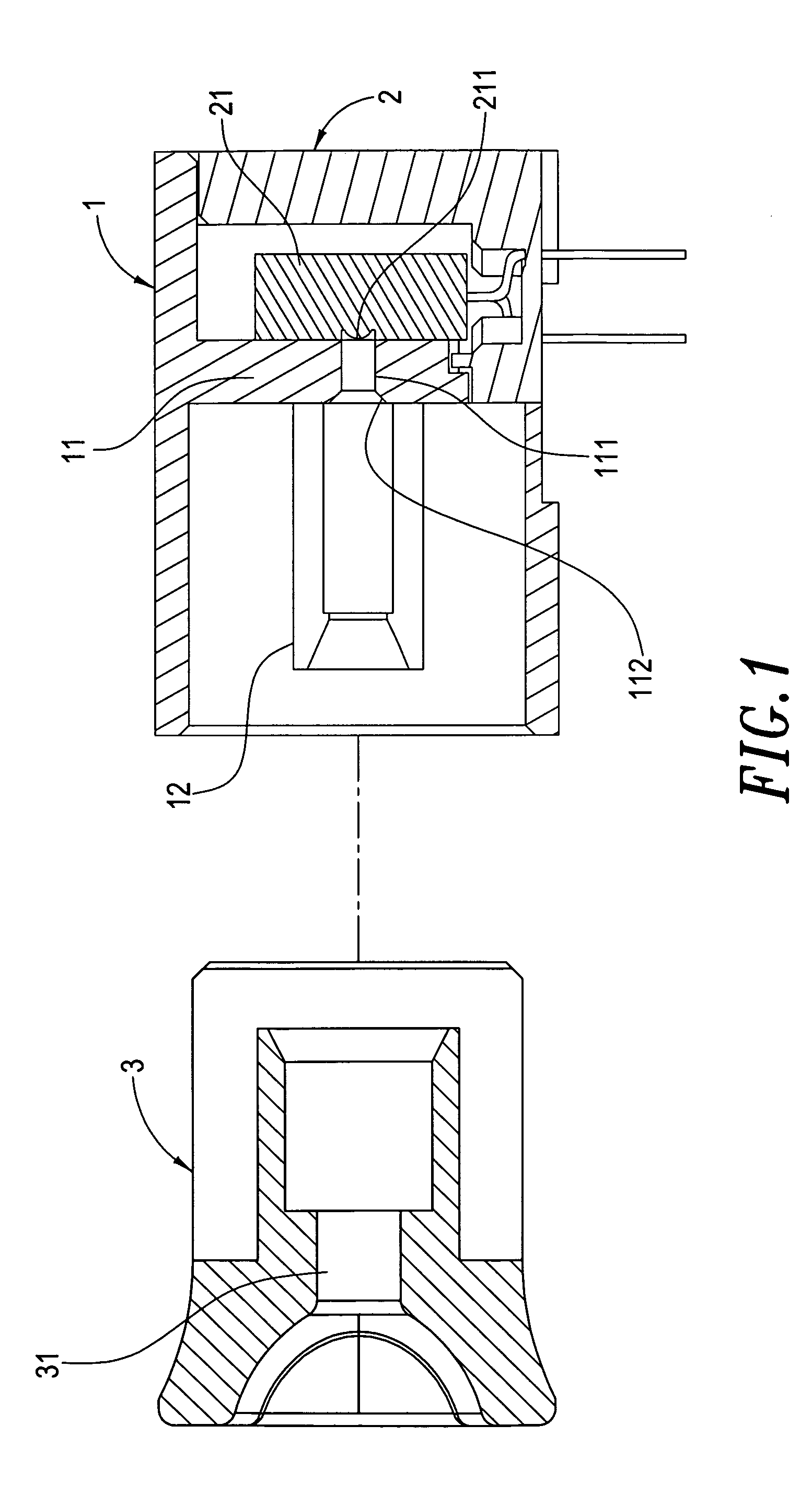 Connector for plastic optical fiber