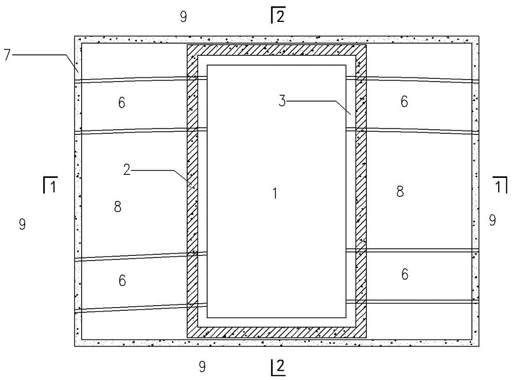 Multi-underground-diaphragm-wall combined stratum strengthening precipitation foundation pit enclosure structure
