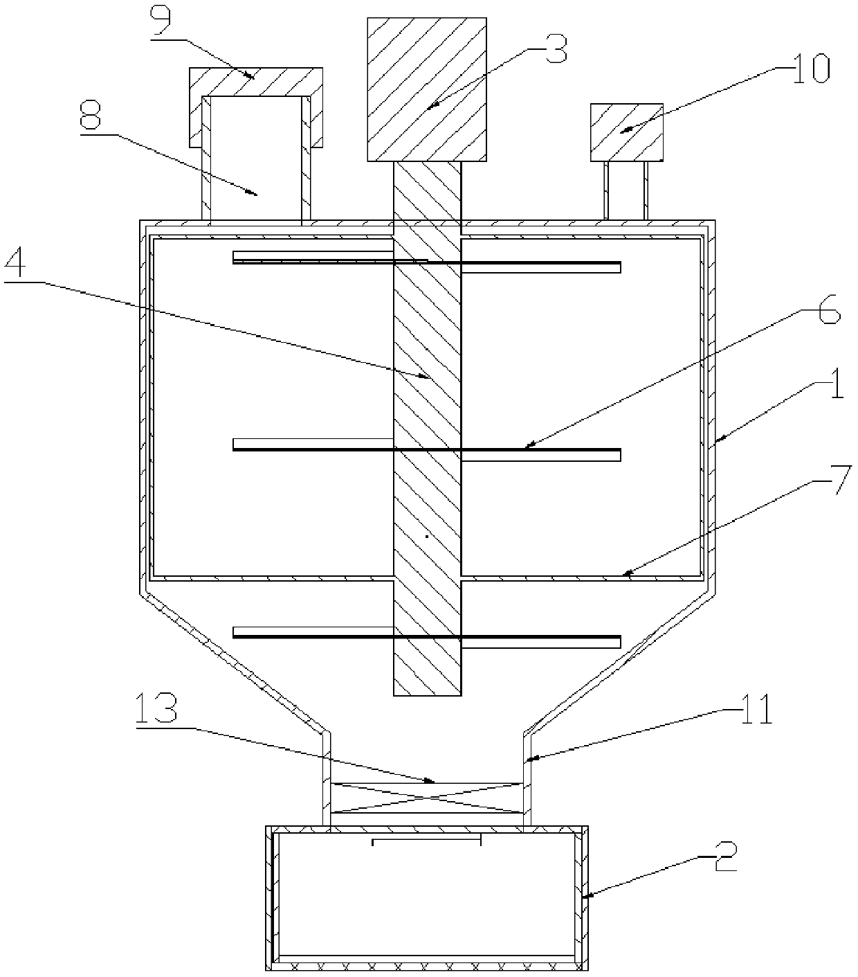 Solid silicon aluminum phosphorus molecular sieve forming method and device