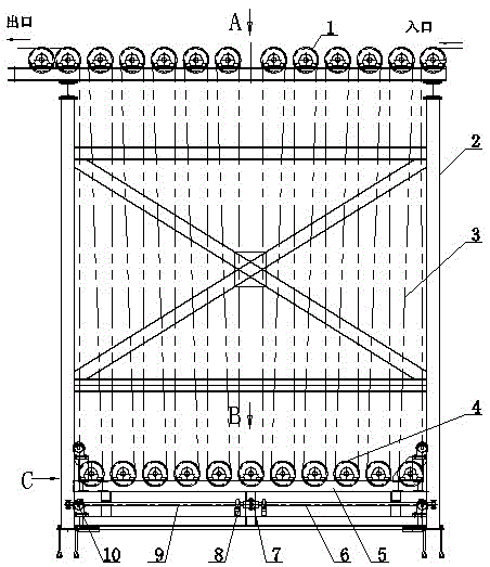 Vertical unpowered strip stocker