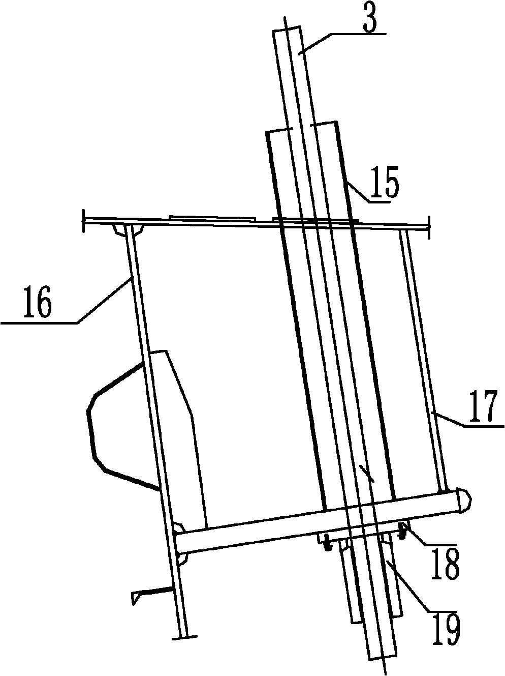 Method for stretching single-tower double-span self-anchored suspension bridge sling of side-span splay cable knot in supportless way