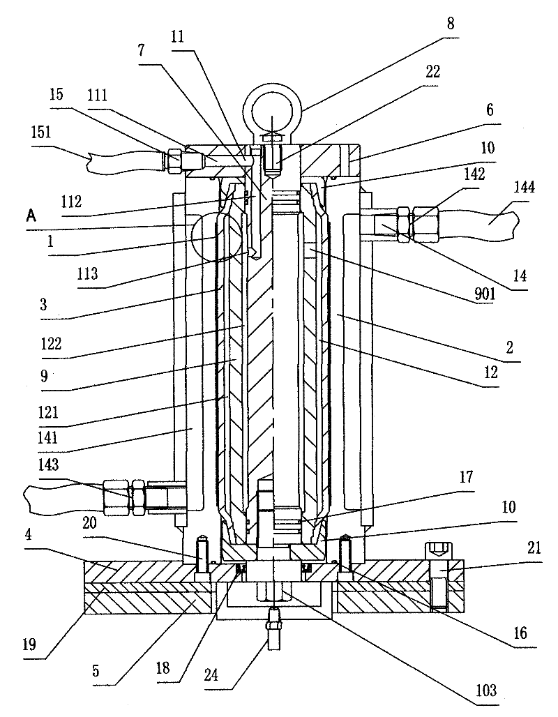 Preparation method of high-performance molded elastic multi-wedge belt and mold device therefor