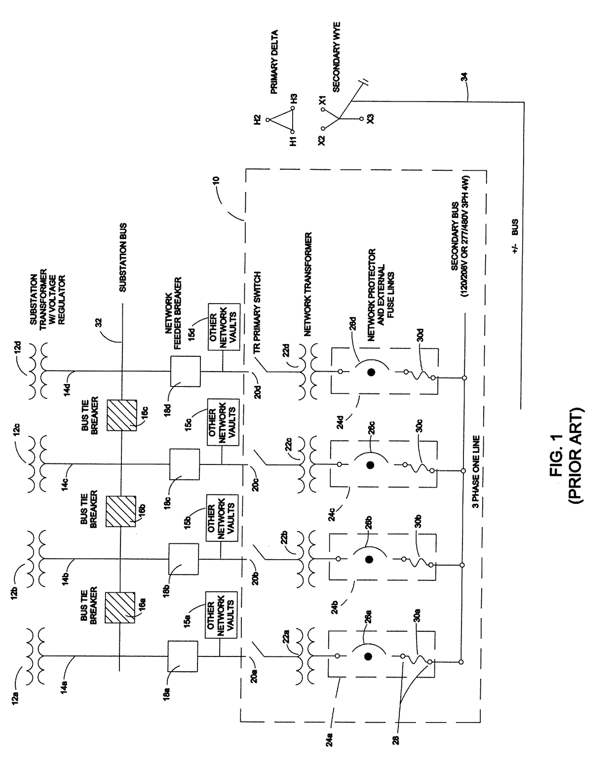 Apparatus for isolating a network protector in an electric power distribution network