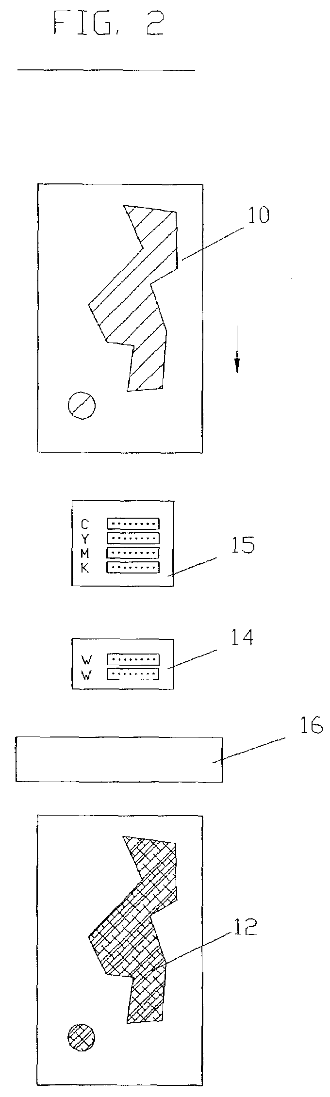 Method for image printing on a dark textile piece