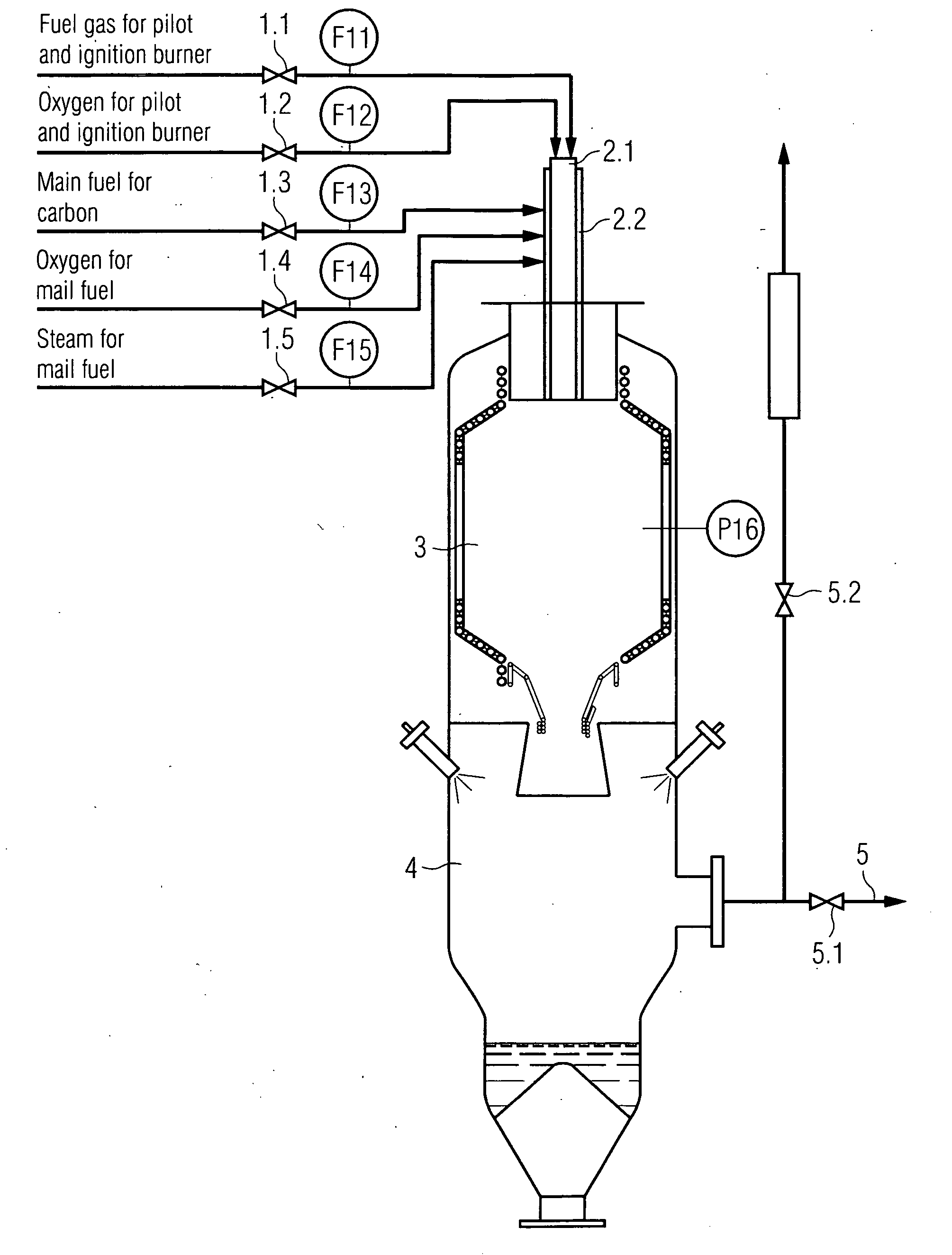 Method for the selective safety-related monitoring of entrained-flow gasification reactors