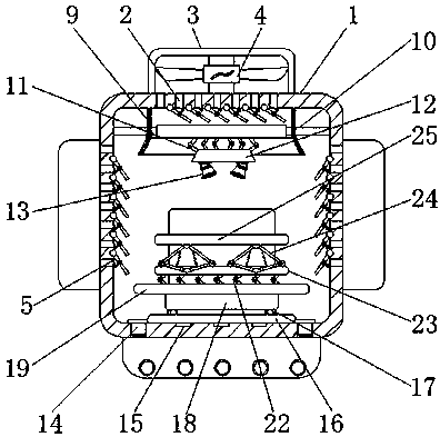Metal cleaning device with uniform heating function