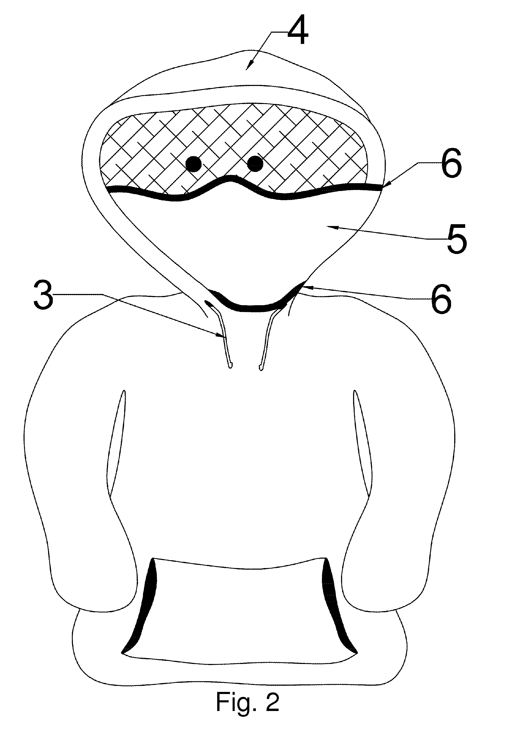 Hoodie with face mask