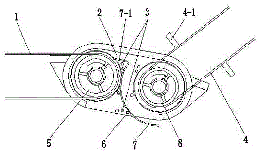 Bare bobbin conveying device of automatic winder