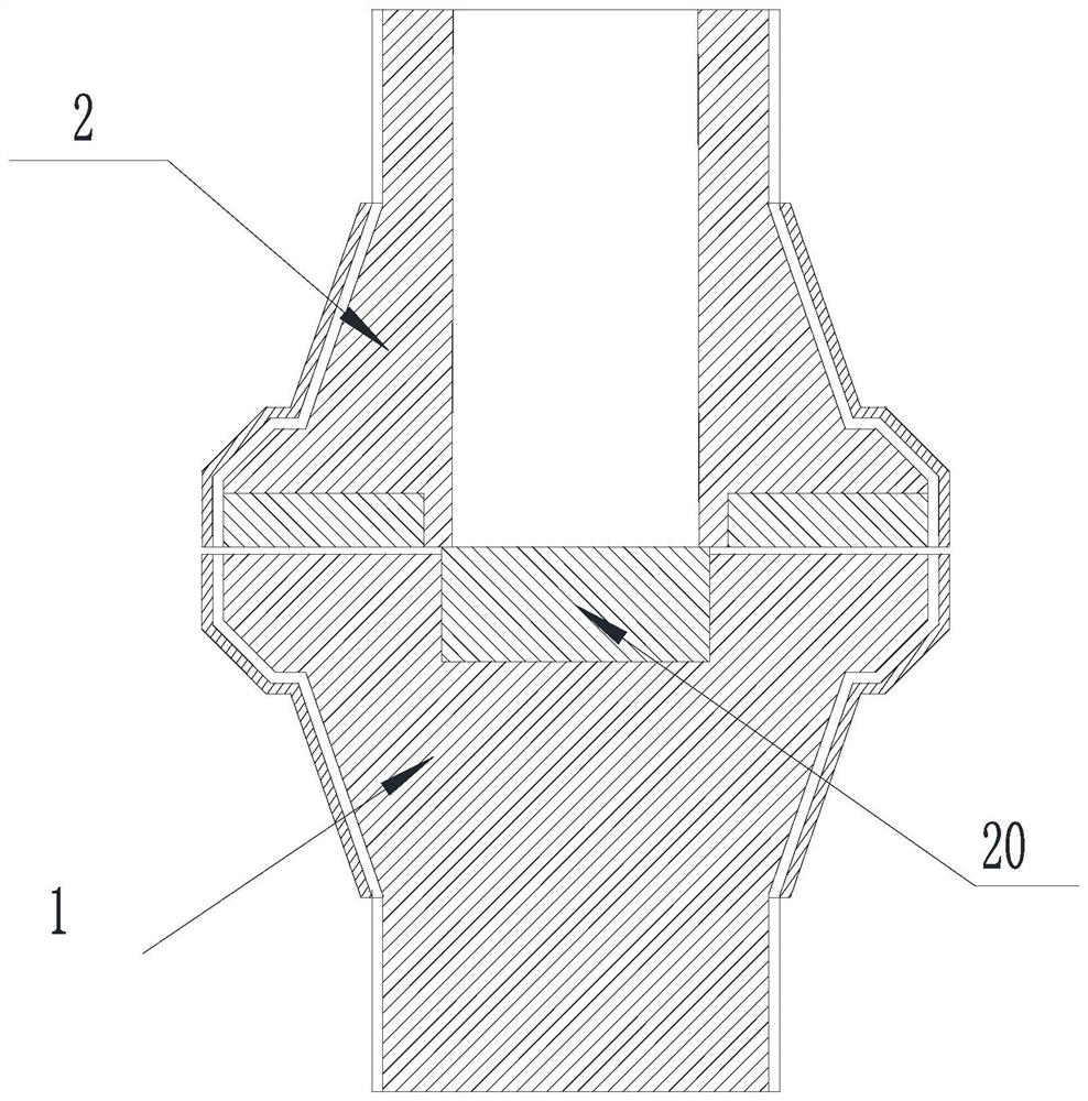 A working method of two-strand slab continuous casting