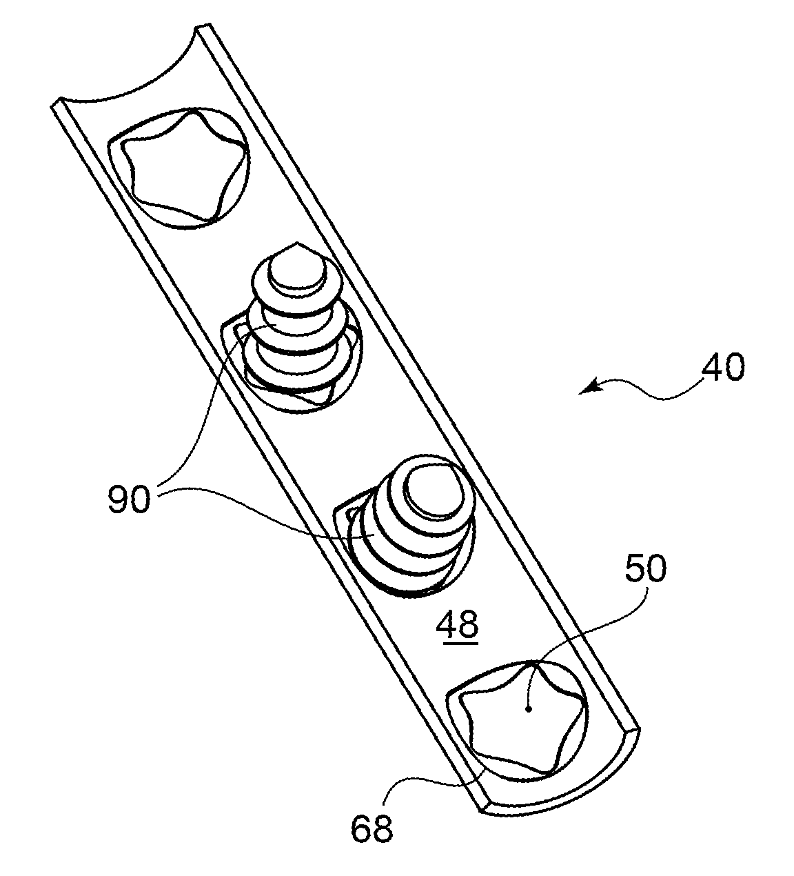 Bone Plate and Bone Plate Assemblies Including Polyaxial Fasteners