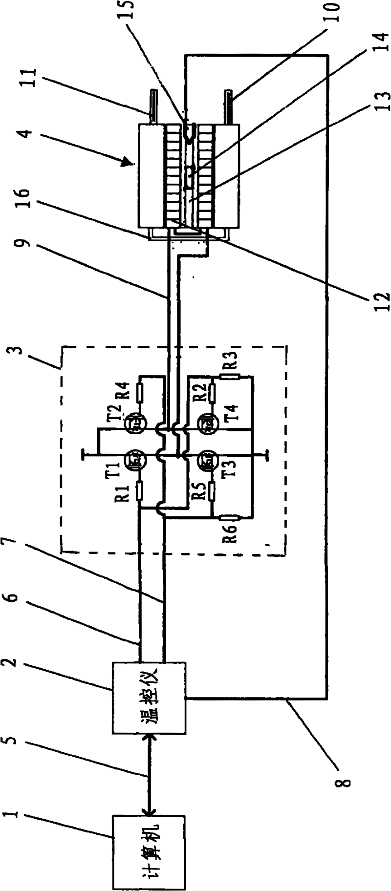 Constant temperature control device of frequency doubling crystals of solid laser