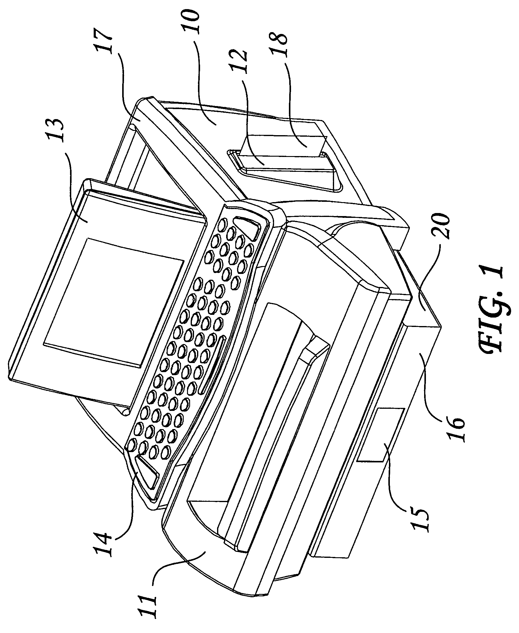 Compact configurable scanning computer terminal