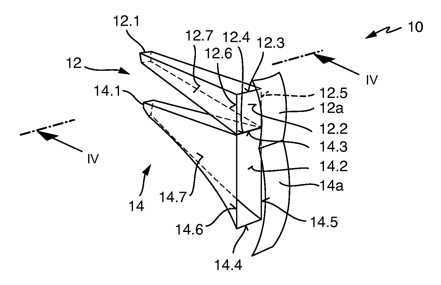 Light module for a motor vehicle headlamp, configured to generate a stripe-shaped light distribution
