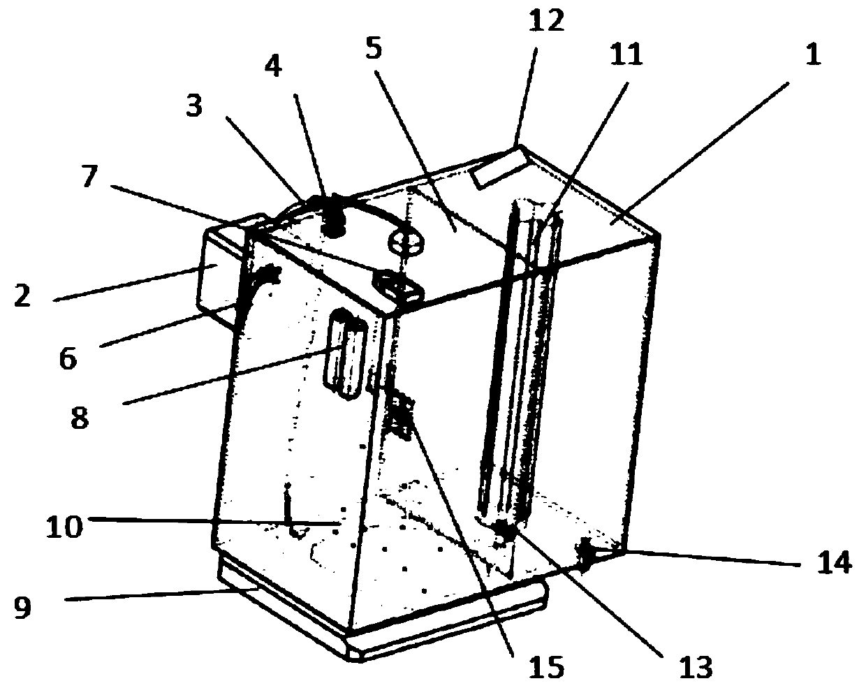 A double purification device for heavy metal thallium in wastewater