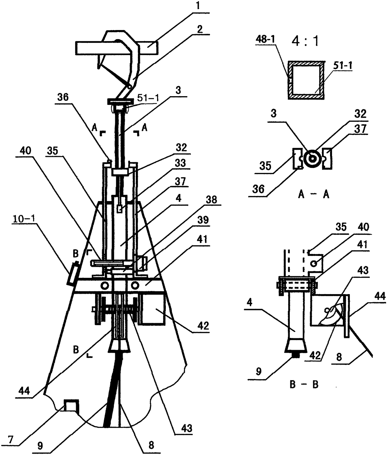 Unmanned aerial vehicle, remote control fire-fighting crane, and hook lifting ring jointed high-rise fire-fighting and rescue device