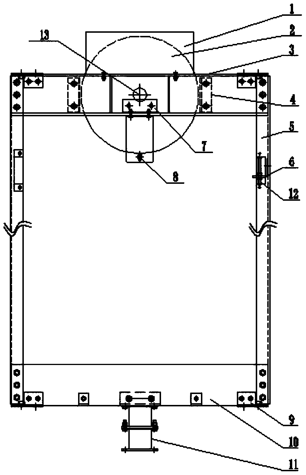 Elevator counterweight frame