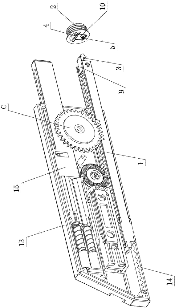 Pressed-rebounding opening and closing mechanism with elastic adjustment function for furniture