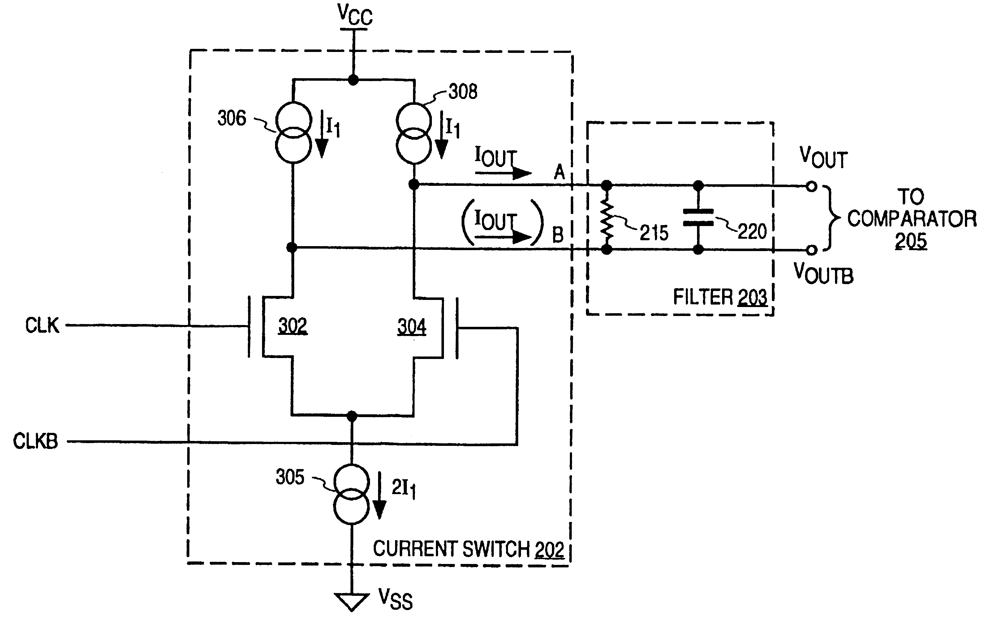 At frequency phase shifting circuit for use in a quadrature clock generator