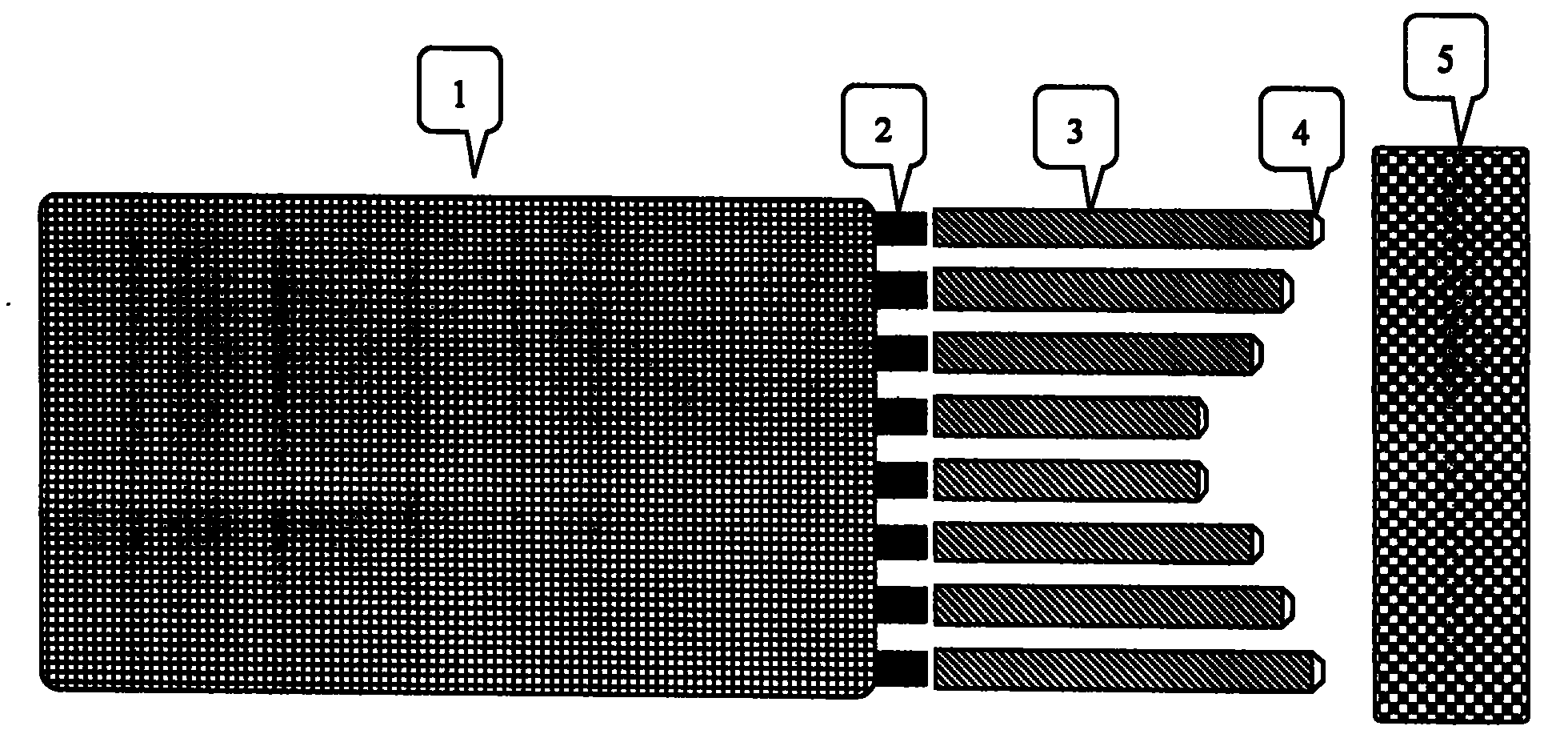 Combined thin-walled beam power absorbing method in trolley collision test