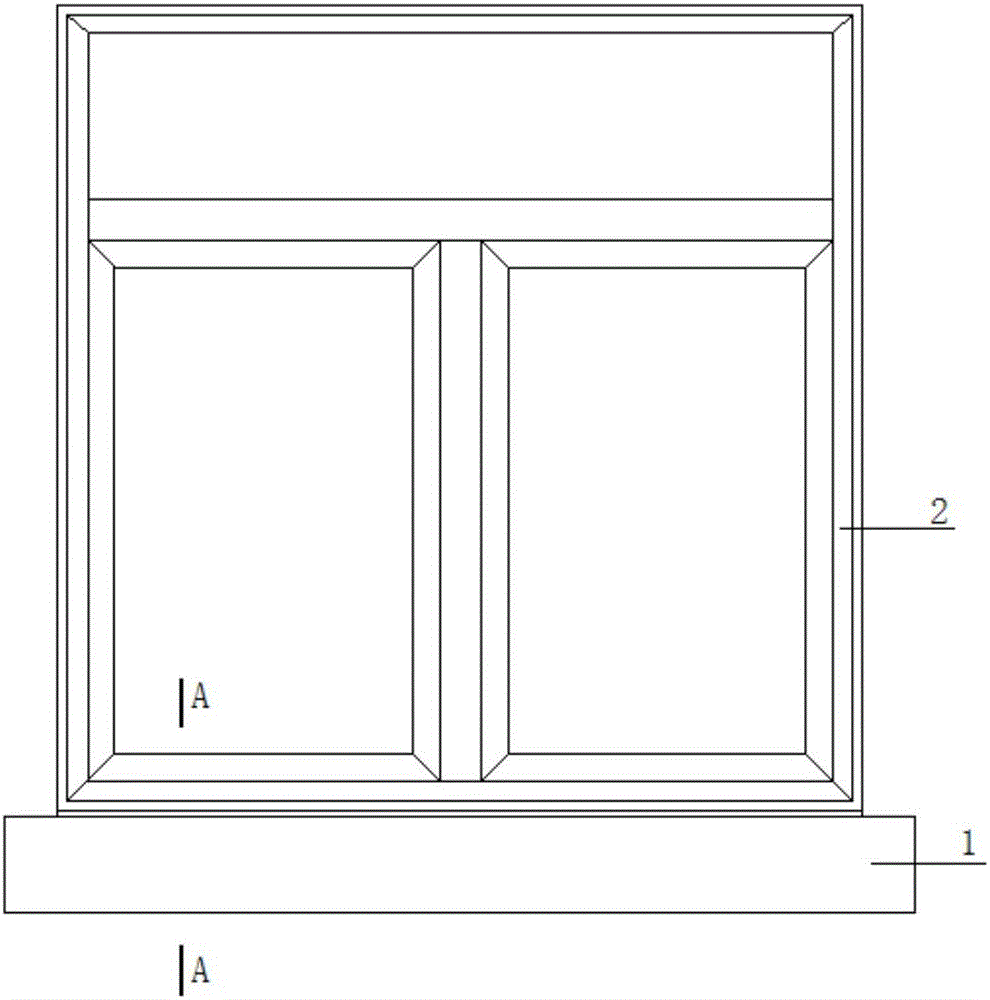 Windowsill with ventilation and air exchange functions