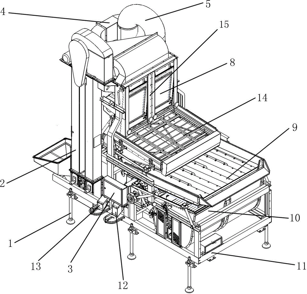 Air-screen specific gravity separator