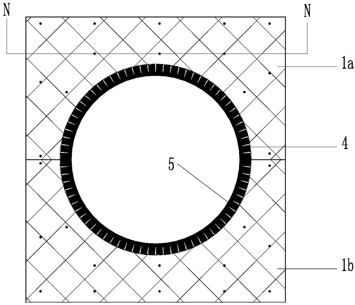 Mold for manufacturing reinforced concrete circular column and construction method thereof