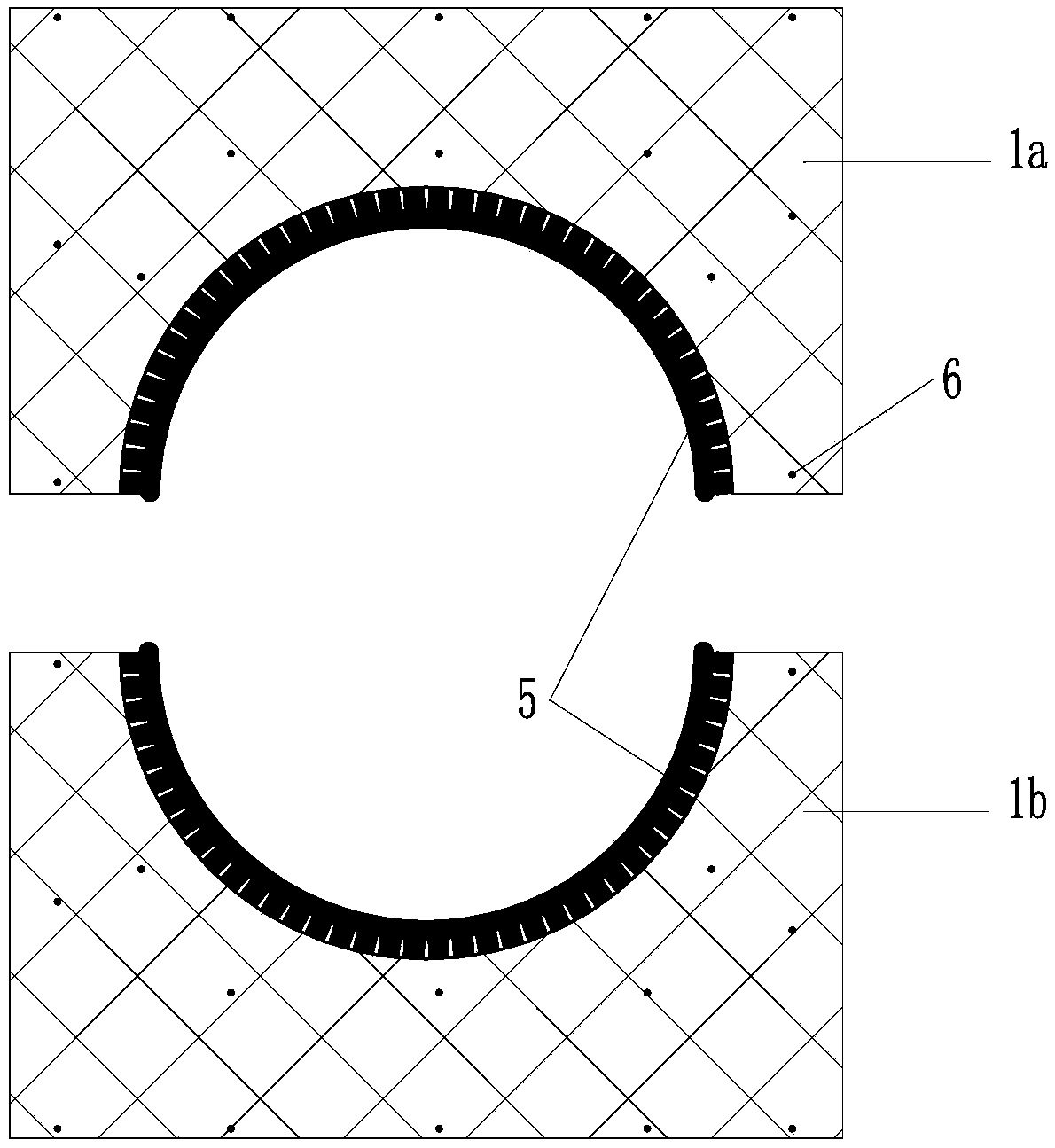 Mold for manufacturing reinforced concrete circular column and construction method thereof
