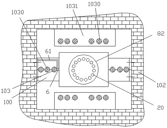 Building power well cooling device assembly powered by solar energy and capable of dissipating heat