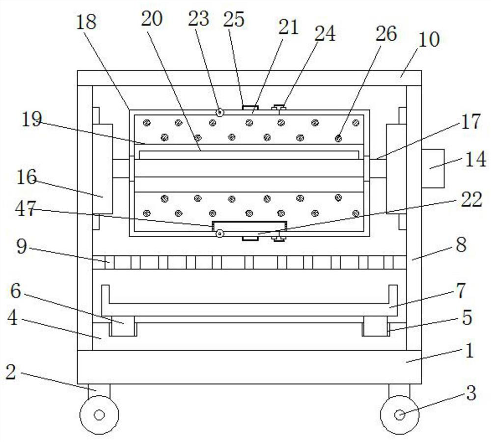 A polishing device for materials