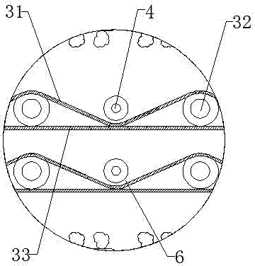 Bend paper-feeding humidification device applied to motor stator insulation paper