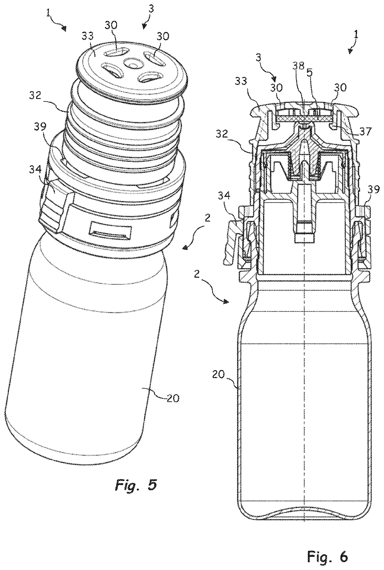 Protective cap for a dispenser and dispenser for discharging pharmaceutical and/or cosmetic liquids