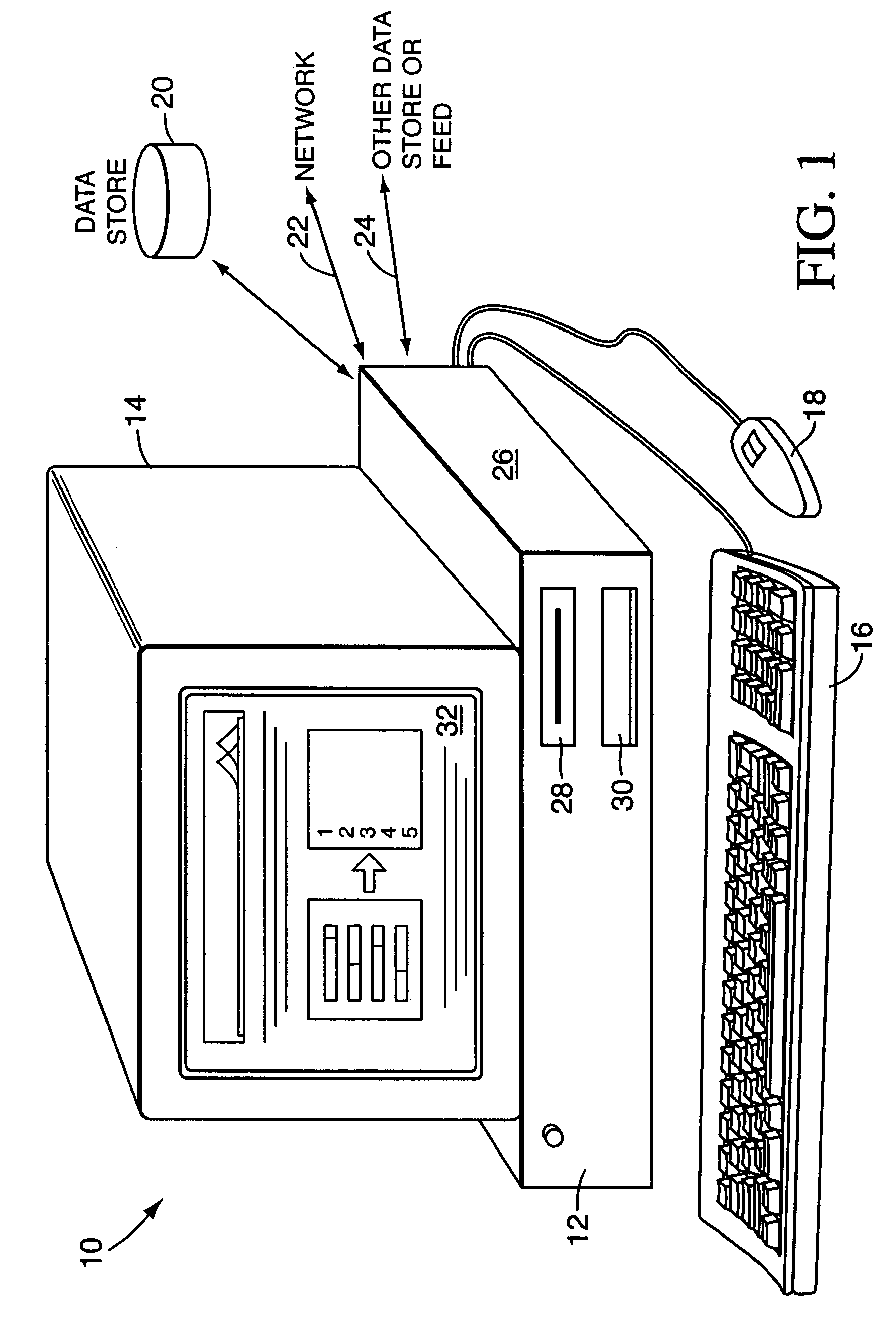 Weighted preference data search system and method