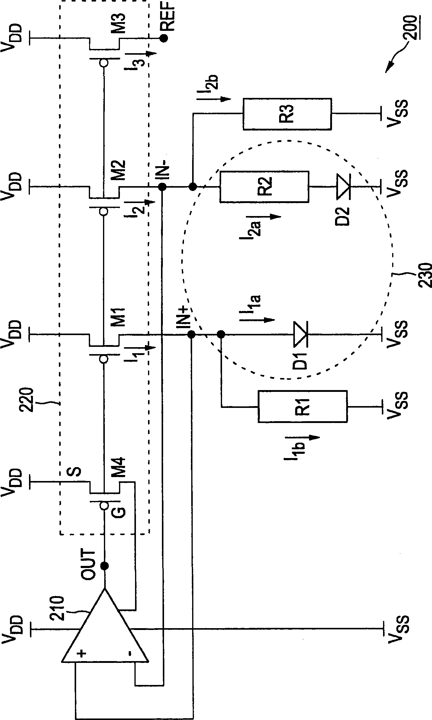 Very low power analog compensation circuit