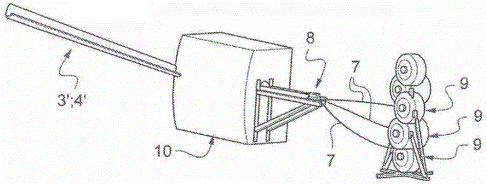 Composite connecting rod, method for producing same and aircraft ceiling or floor structure including same