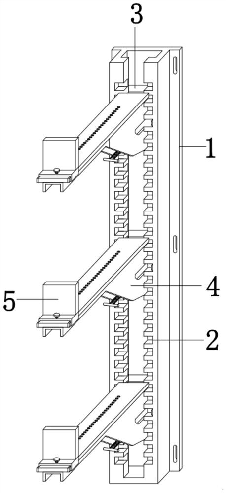 Cable bracket for electric power engineering cable trench