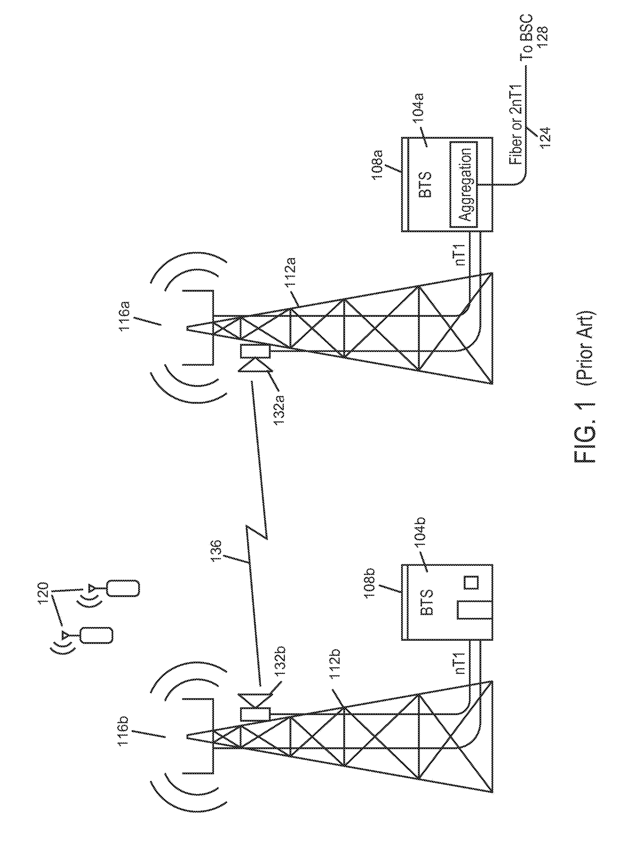 Radio with antenna array and multiple RF bands