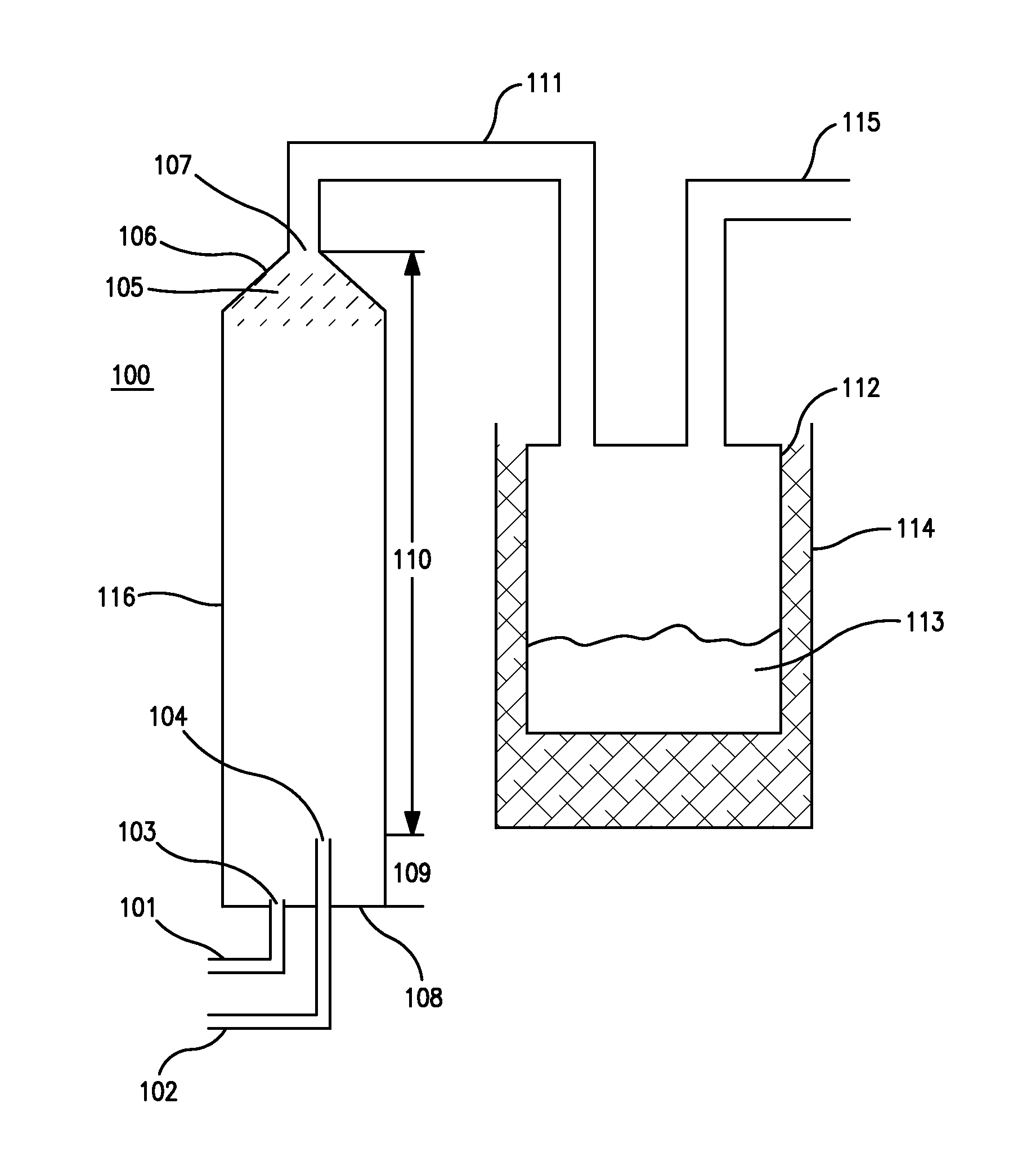 Apparatus and method for the production of trisilylamine