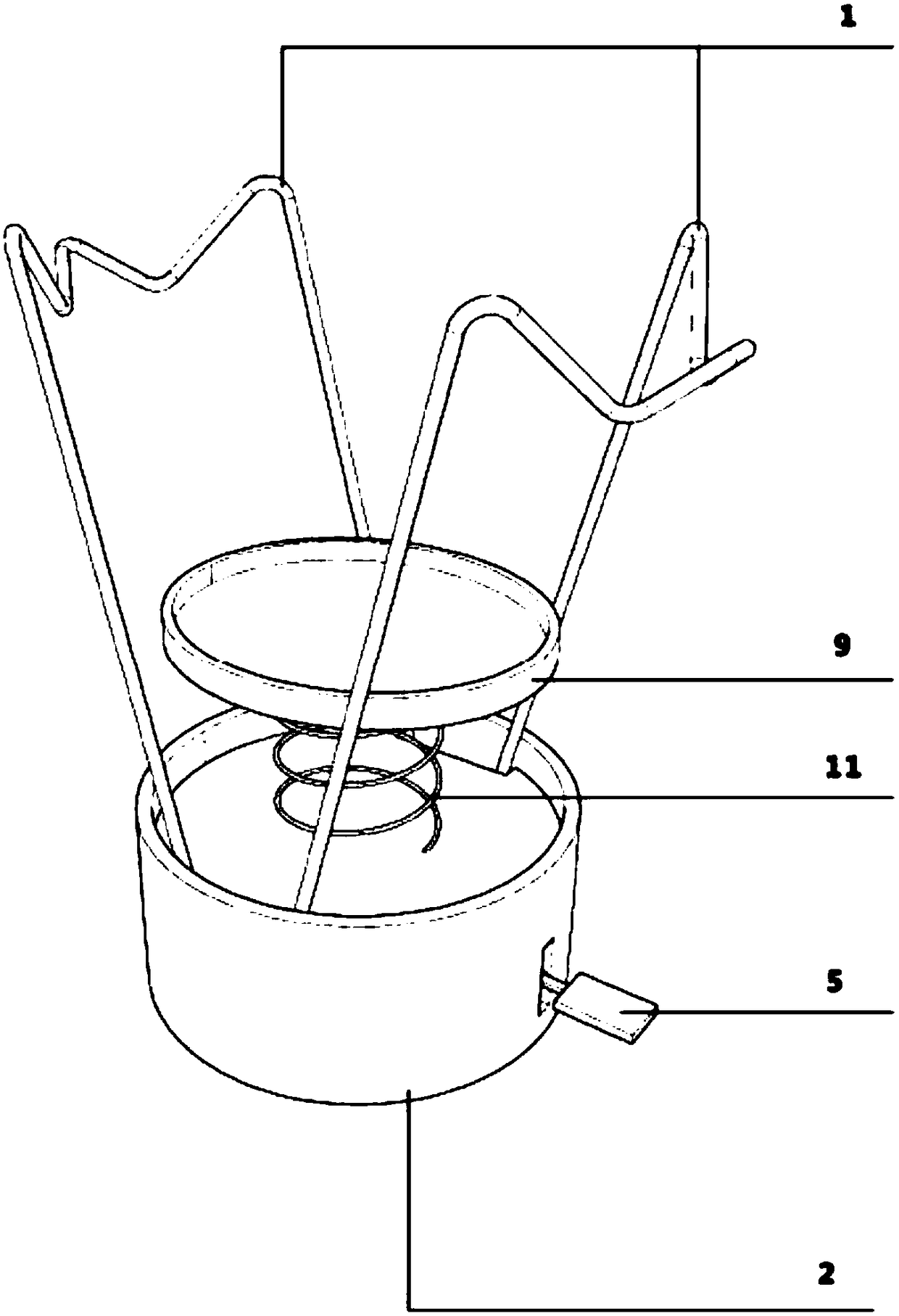 Trash bin with adjustable opening