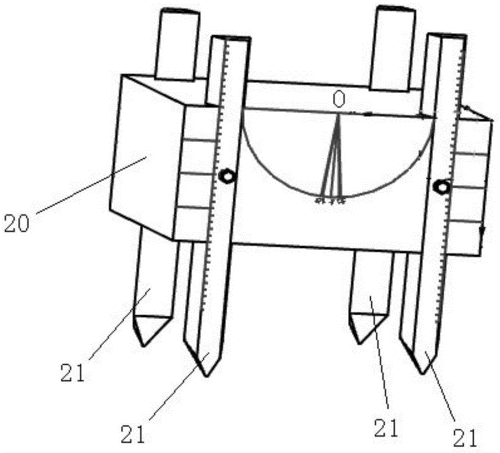 Tool for auxiliary adjustment of automatic welding tungsten electrode inclined angle