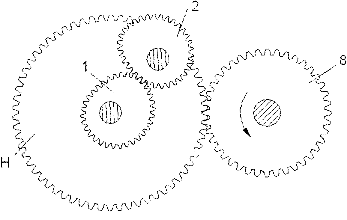 Transmission mechanism of combing machine detaching roller