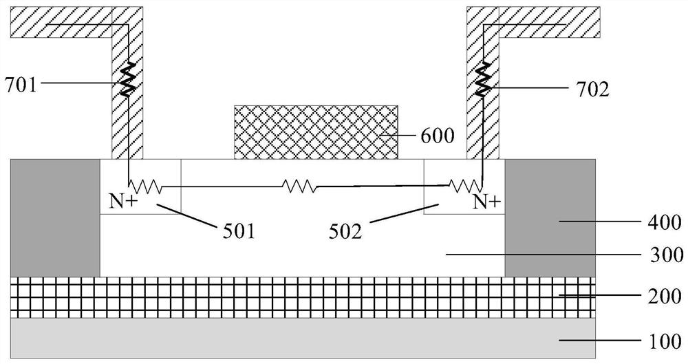 Method and device for testing contact resistance