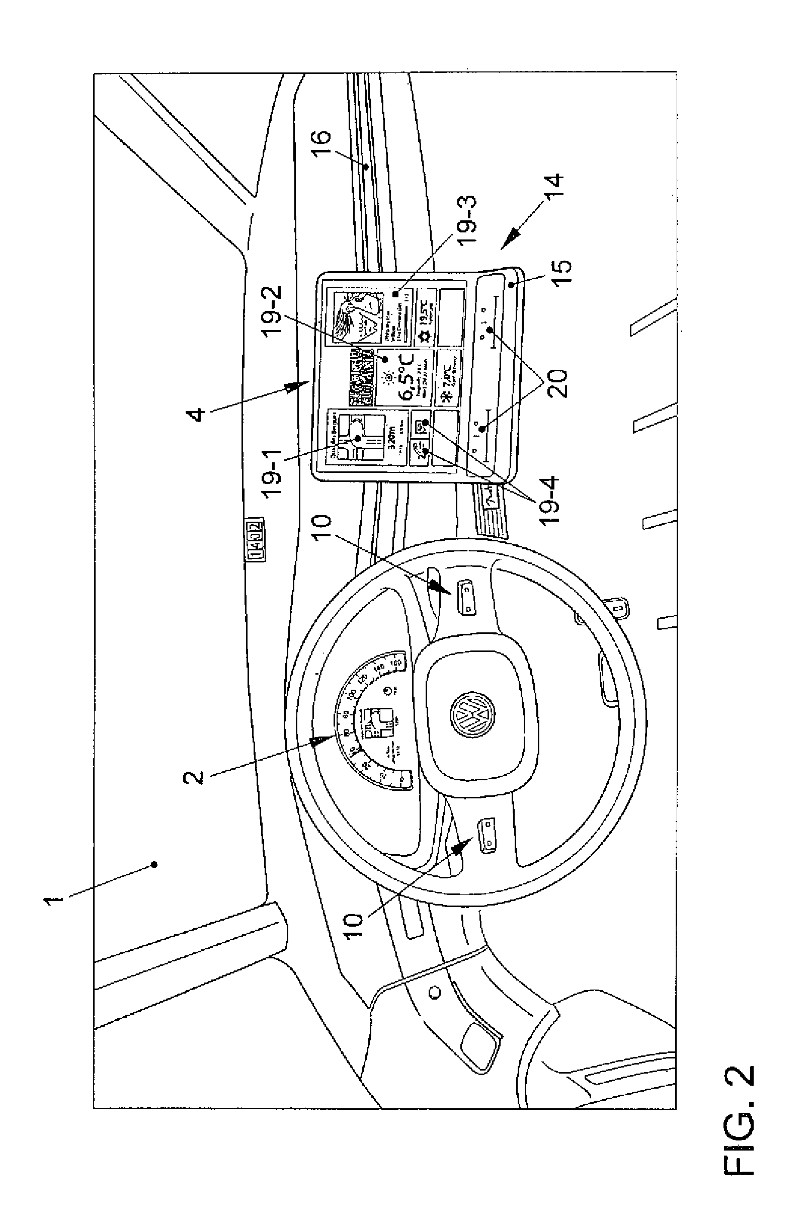 Operating Device in a Vehicle