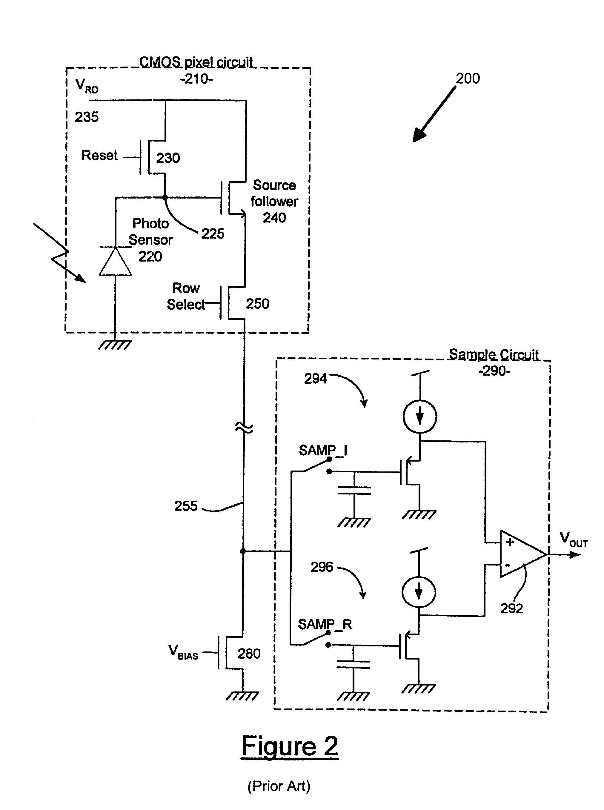 Image sensor circuits including sampling circuits used therein for performing correlated double sampling
