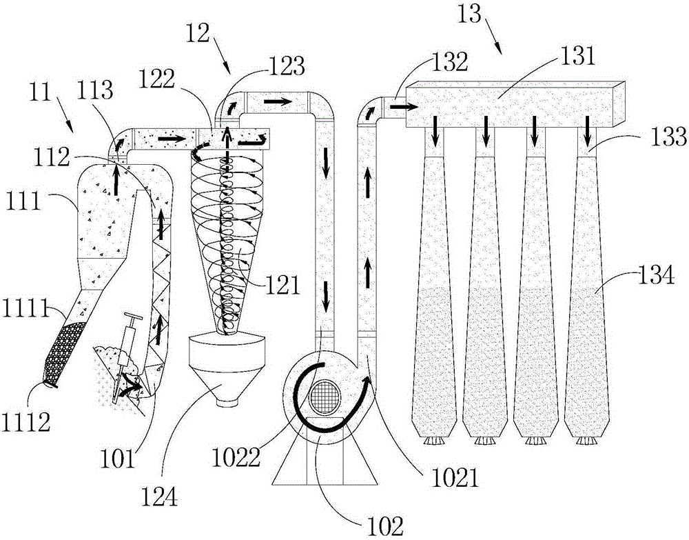 Rock static blasthole drilling dust reduction device