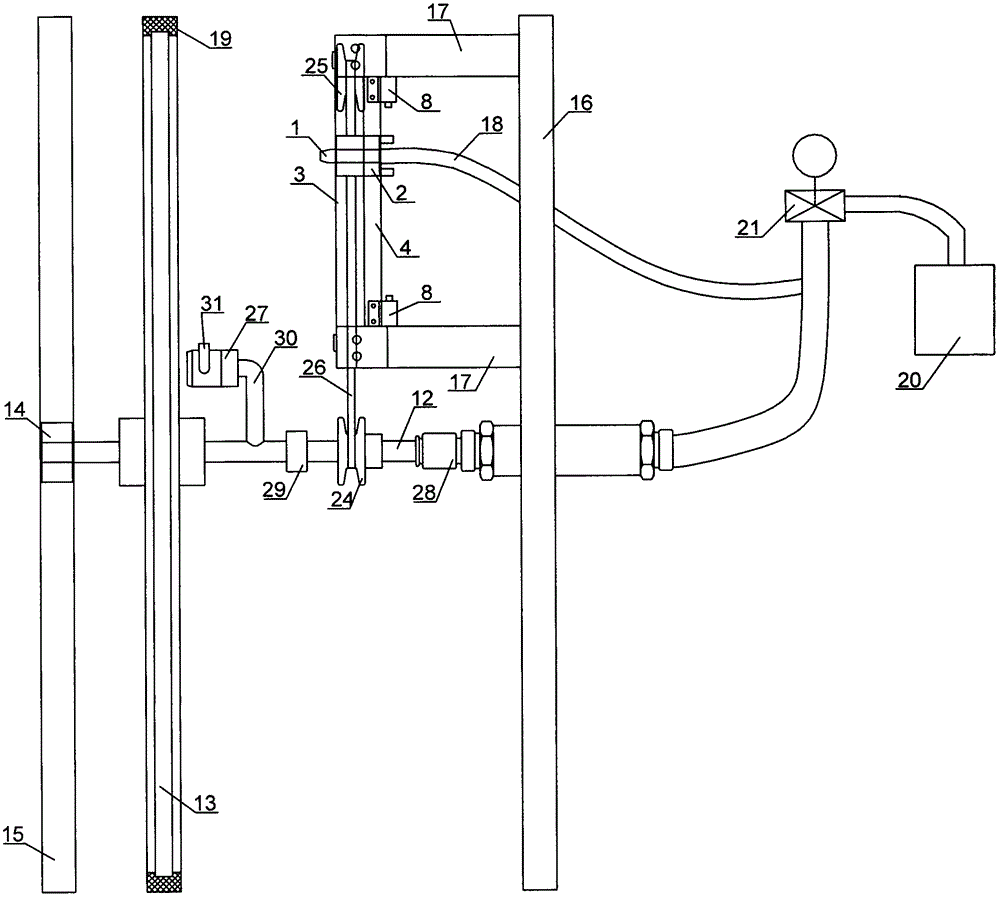 Two-dimensional automatic dust collection device based on spiral track