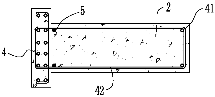 Inverted T-shaped prestressed double-section support pile