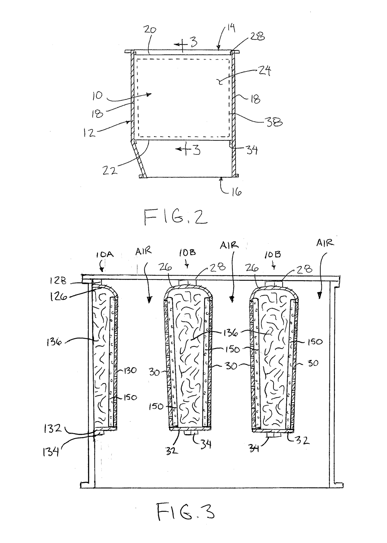 Sound Attenuating Baffle Including a Non-Eroding Liner Sheet